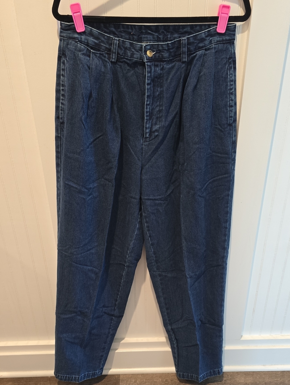 Vintage Nautica Men's Islander Chino Style Dark Blue Denim Jeans 32x32